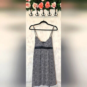 Majora Polka Dot Print Cross Chest Mini Dress NWOT